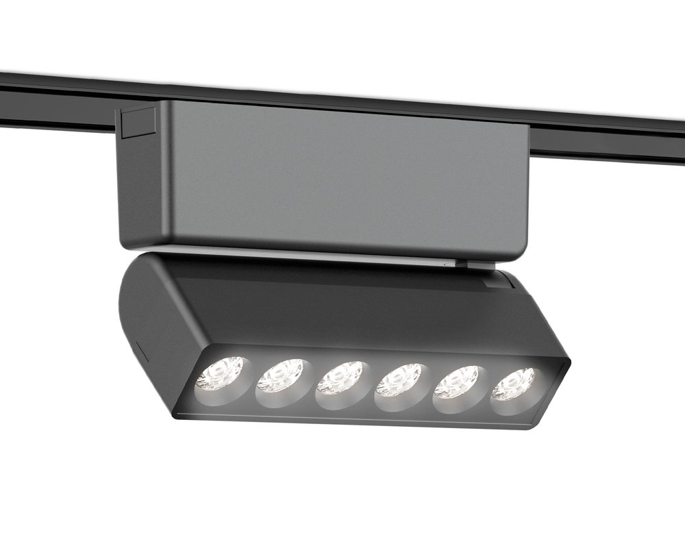 Светильник светодиодный трековый для шинопровода Magnetic Ultra Slim GV1469 BK черный IP20 6W 4200K 48V 24° 122*26*80