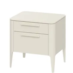Тумба прикроватная Type 2 ящика ширина 50 см (молочный)