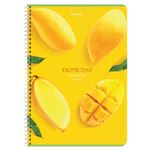 Тетрадь А4, 96 л., BRAUBERG, гребень, клетка, матовая ламинация, "Exotic", 404062, 4шт