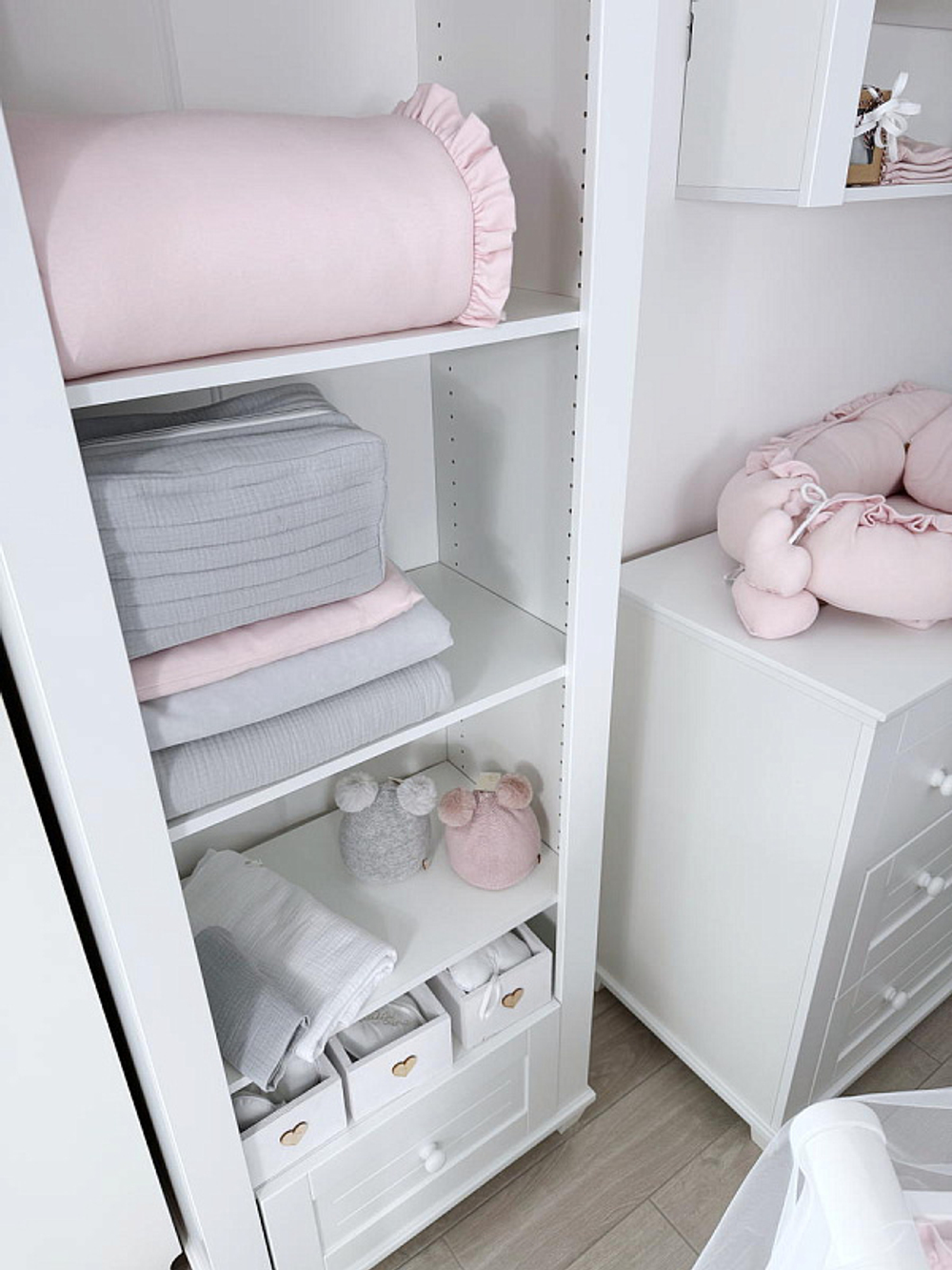 Комплект постельного белья Lepre New Royal Collection 4 предмета 120х90 см розовая пастель