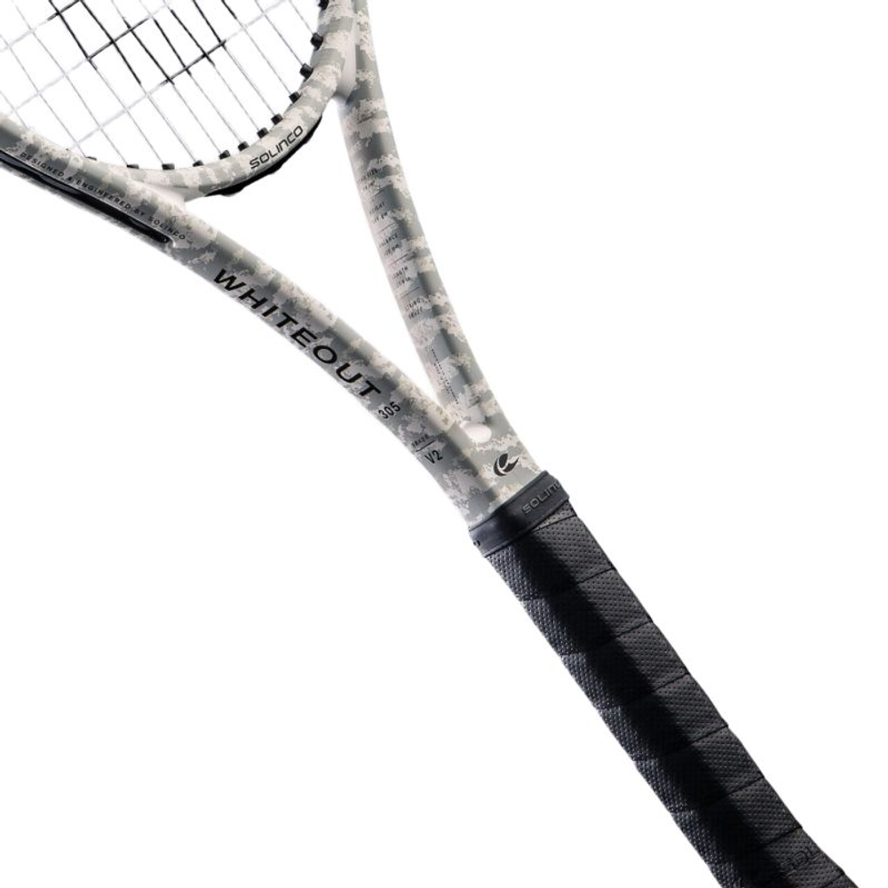 Теннисная ракетка Solinco Whiteout V2 Camo 305 18x20 + струны