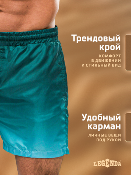 Шорты плавки Gradient LEGENDA укороченные синий