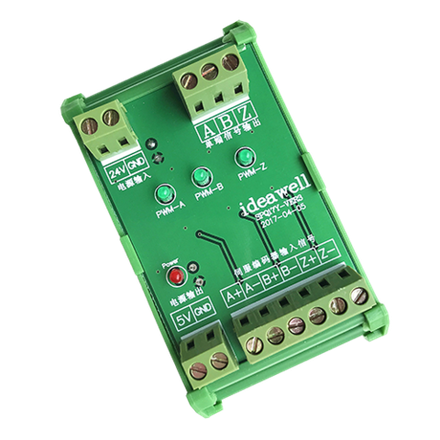Преобразователь сигналов энкодера TTL-HTL 5В-24В IdeaWell SPQ15Y-VER3 3 канала