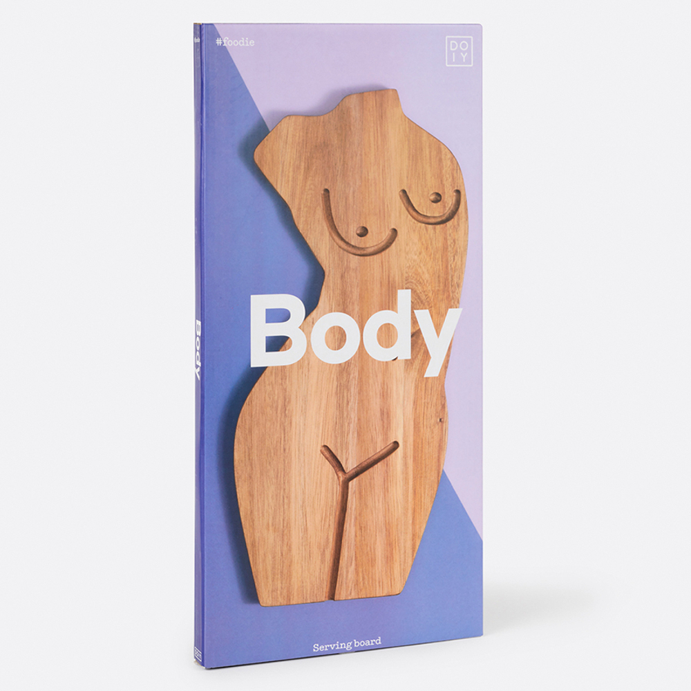 Доска сервировочная из акации body, 38х18 см