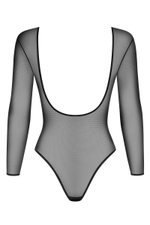 Пикантное прозрачное боди с вырезом на спине (Размер: S-M) (Цвет: черный)