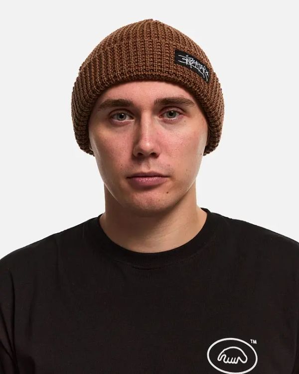 Шапка Waffle коричневая - фото 2