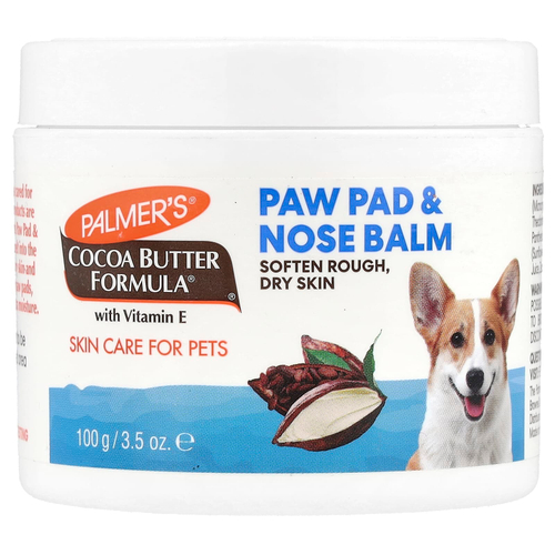 Palmer's for Pets, Coconut Butter Formula® с витамином E, подушечки для губ и бальзам для носа, для домашних животных, без отдушек, 100 г (3,5 унции)