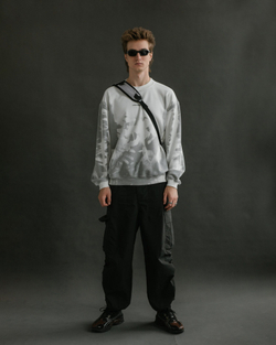 Свитшот UNIFORM Thermo minilogo темно-серый/белый
