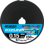 OWNER Шнур Kizuna EX X8 Broad PE multi color 150м 0.15мм 9.1кг