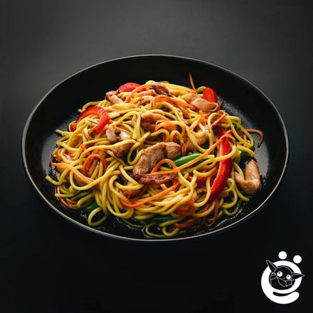 Яичная лапша с индейкой