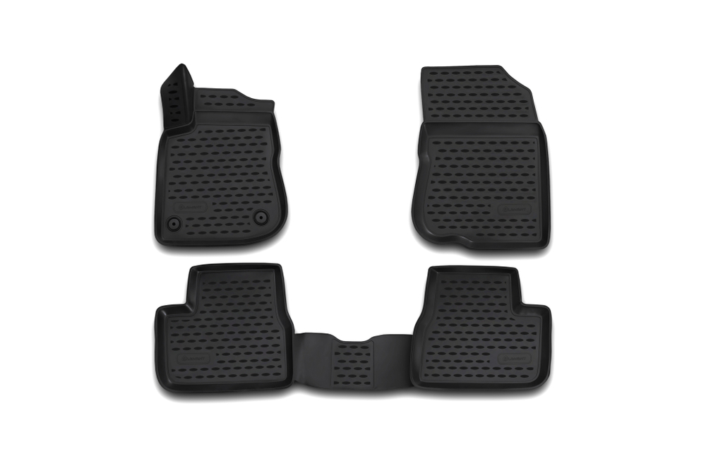 Коврики 3D в салон PEUGEOT 2008, 2014-, 4 шт. (полиуретан)  AFMPGT10029K