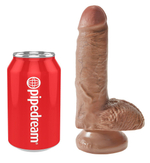 Фаллоимитатор-мулат с мошонкой 7 Cock with Balls - 19,4 см. (Цвет: кофейный)