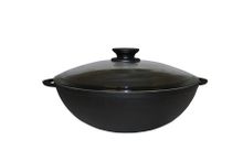 Сковорода-вок Биол 0530С 30 см с крышкой