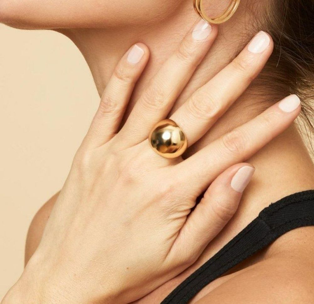 Кольцо Yousphere kv-1-023g, позолота