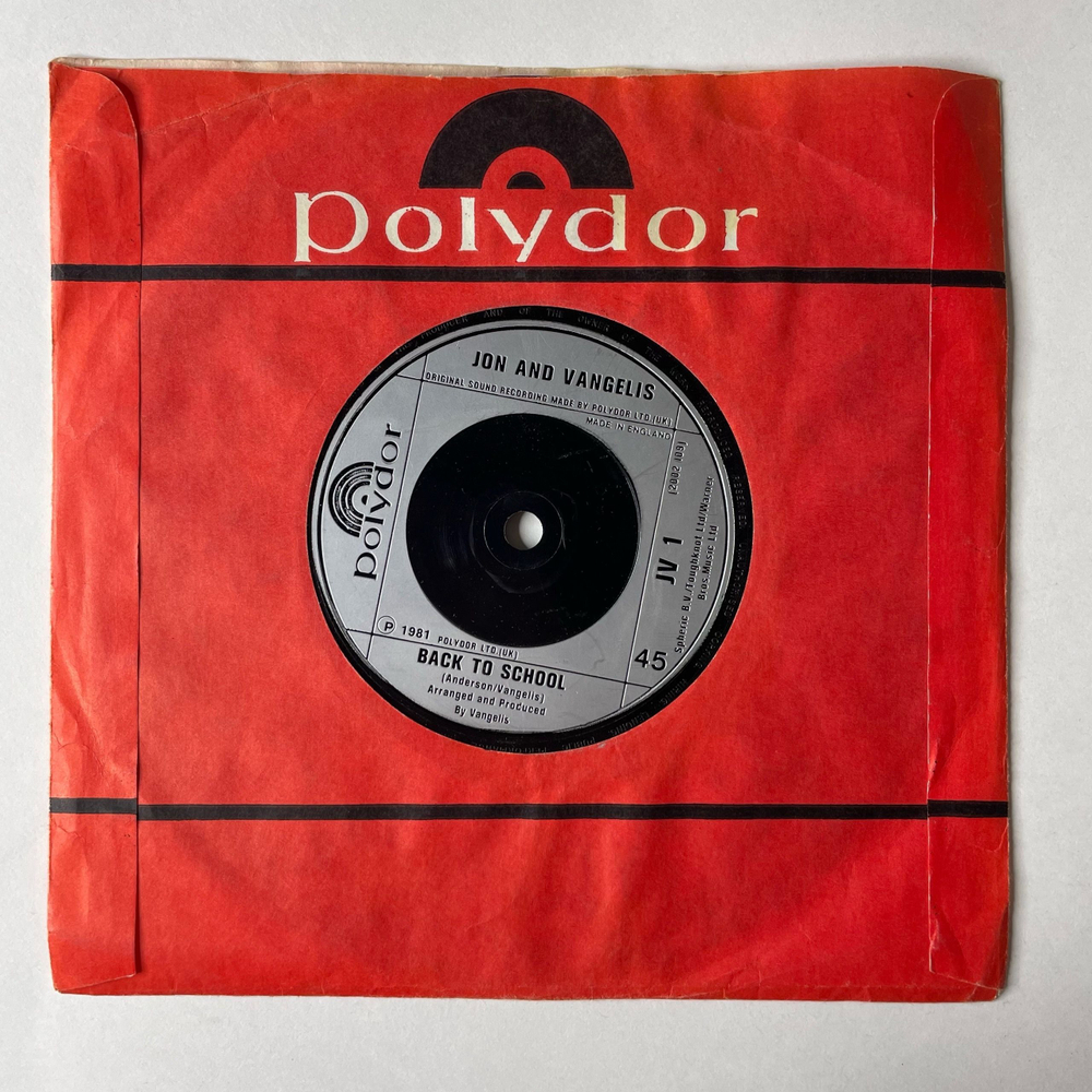 Винтажная виниловая пластинка Jon And Vangelis I'll Find My Way Home (UK 1981) 7 дюймов (маленькая пластинка)