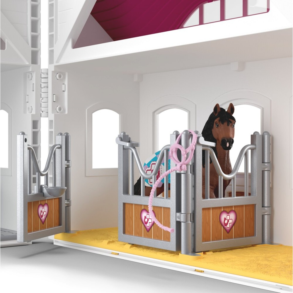 Schleich Horse Club - Клиника для лошадей ЗДОРОВЫЕ КОПЫТА + жеребец породы андалузской 42787