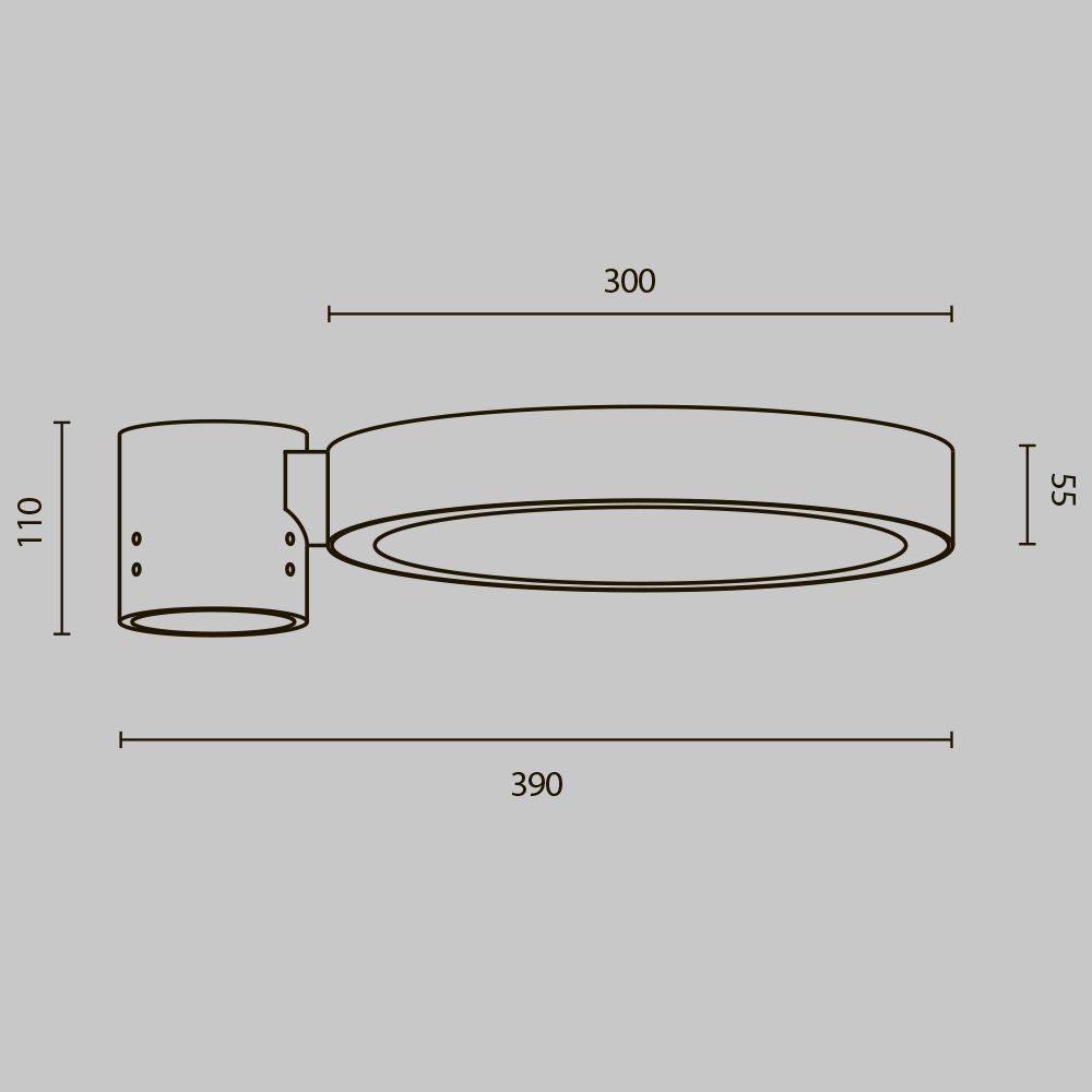 Уличный консольный светодиодный светильник Maytoni   O472H-L50GF3K
