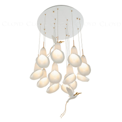 Люстра Cloyd OSANNA C13 / Ø60 см - керамика - белый (арт.11889)