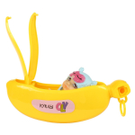 Куколка OLY в шапочке-ушанке в банане. Мальчик 8см, ВВ3845 арт.3370-B (Bondibon)