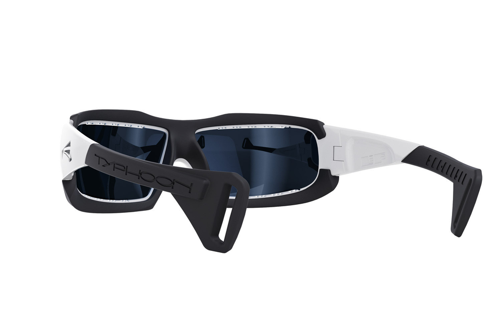 Спортивные очки LiP Typhoon / Gloss White - Black / Zeiss / PA Polarized / Gun Blue Lens
