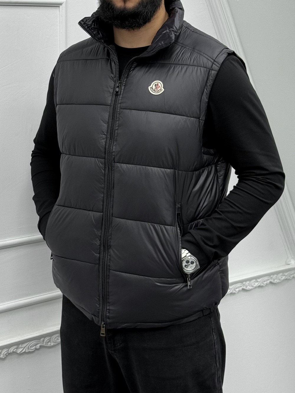 Жилетка MONCLER #2855 (чёрн.)
