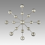 8107/8 MODERNI LN26 128 никель, металл Люстра Е14 8*40W 220V NANA