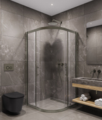 Timo Душевой угол TPSS-90/13C-8, раздвиж 900*900*2000, проф никель, стекло проз 8 мм