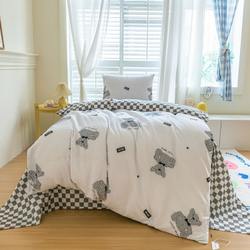 Комплект постельного белья на резинке Сатин Люкс KIDS 100% хлопок CDKR063 1.5-спальный наволочки 50x70