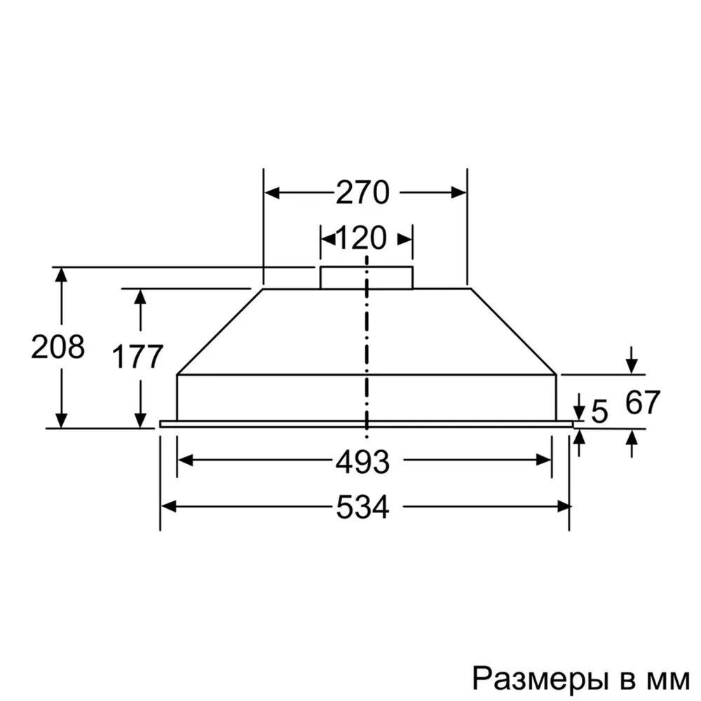 Встраиваемая вытяжка BOSCH DLN52AC70