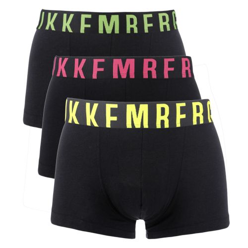 Мужские трусы хипсы (черный) набор 3 в 1 Bikkembergs MIX COLOR FLUO BKK1UTR16TR