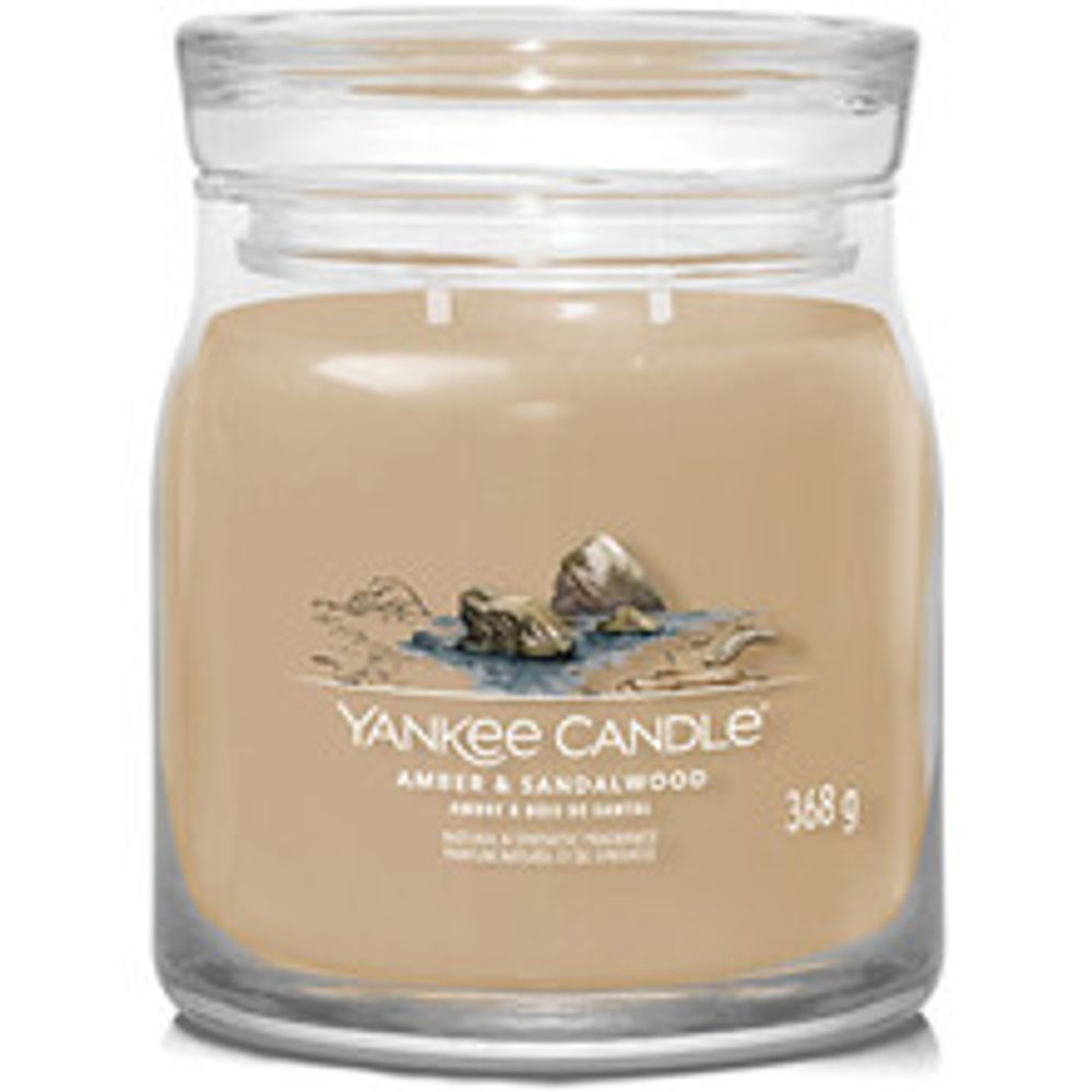 Yankee Candle Amber &amp; Sandalwood Signature Candle (amber and sandalwood) 368.0g