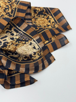 Платок коричневый с чёрным Fendi