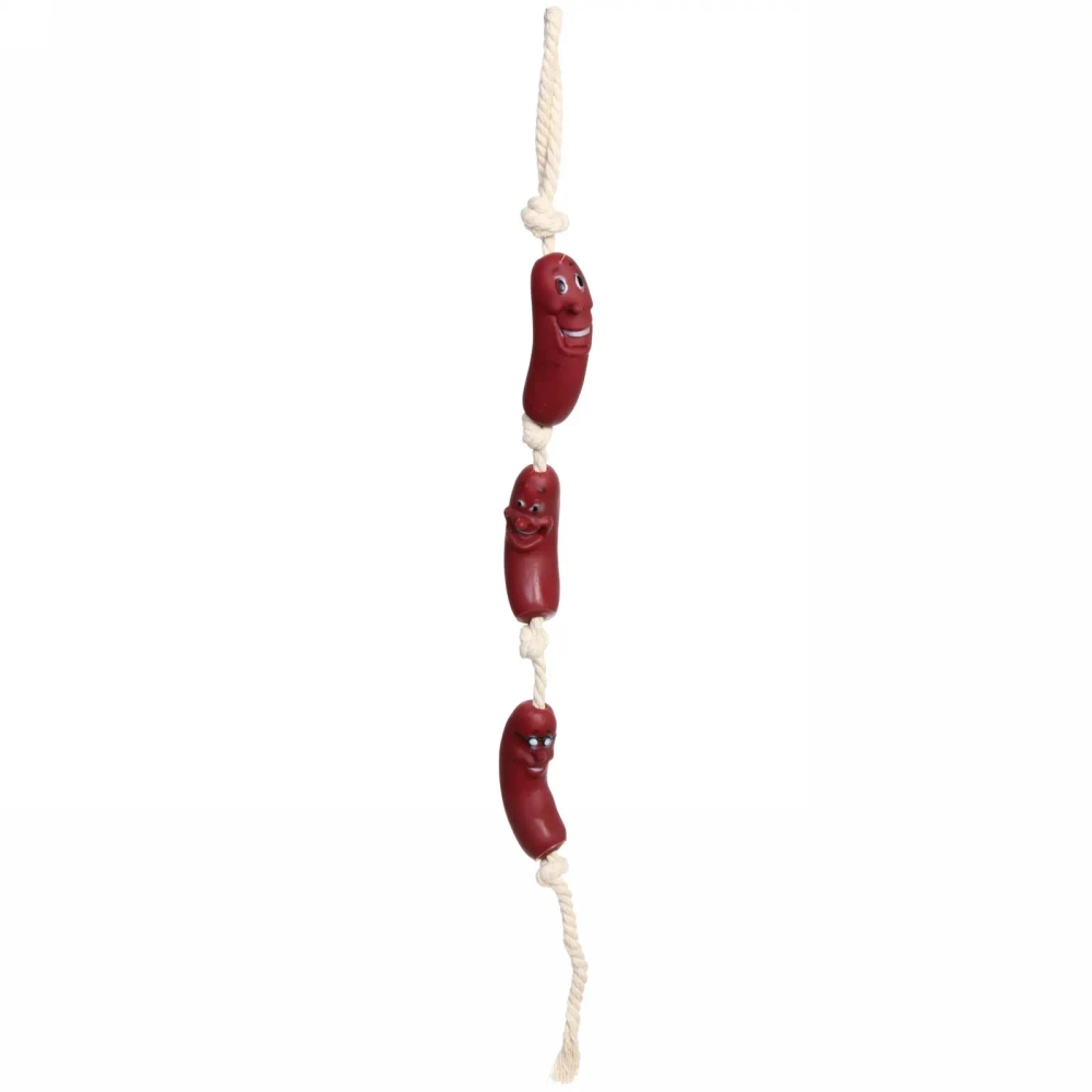 Игрушка - канат для собак «Сосиски для Бро», цвет как на фото, 57см (лейбл)