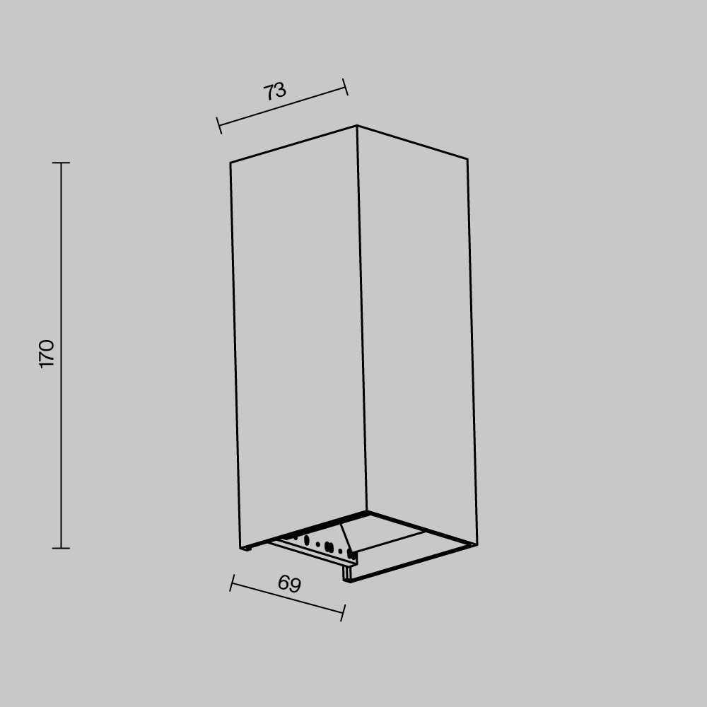 Уличный настенный светильник Outdoor O525WL-L10B3K