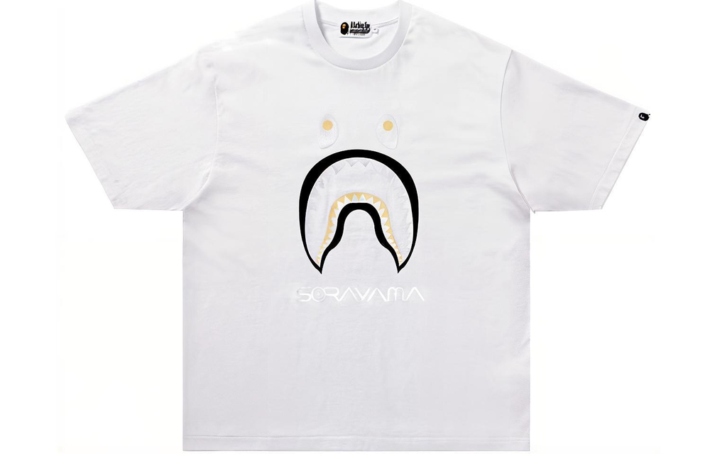 A Bathing Ape X Hajime Sorayama Shark Tee белый