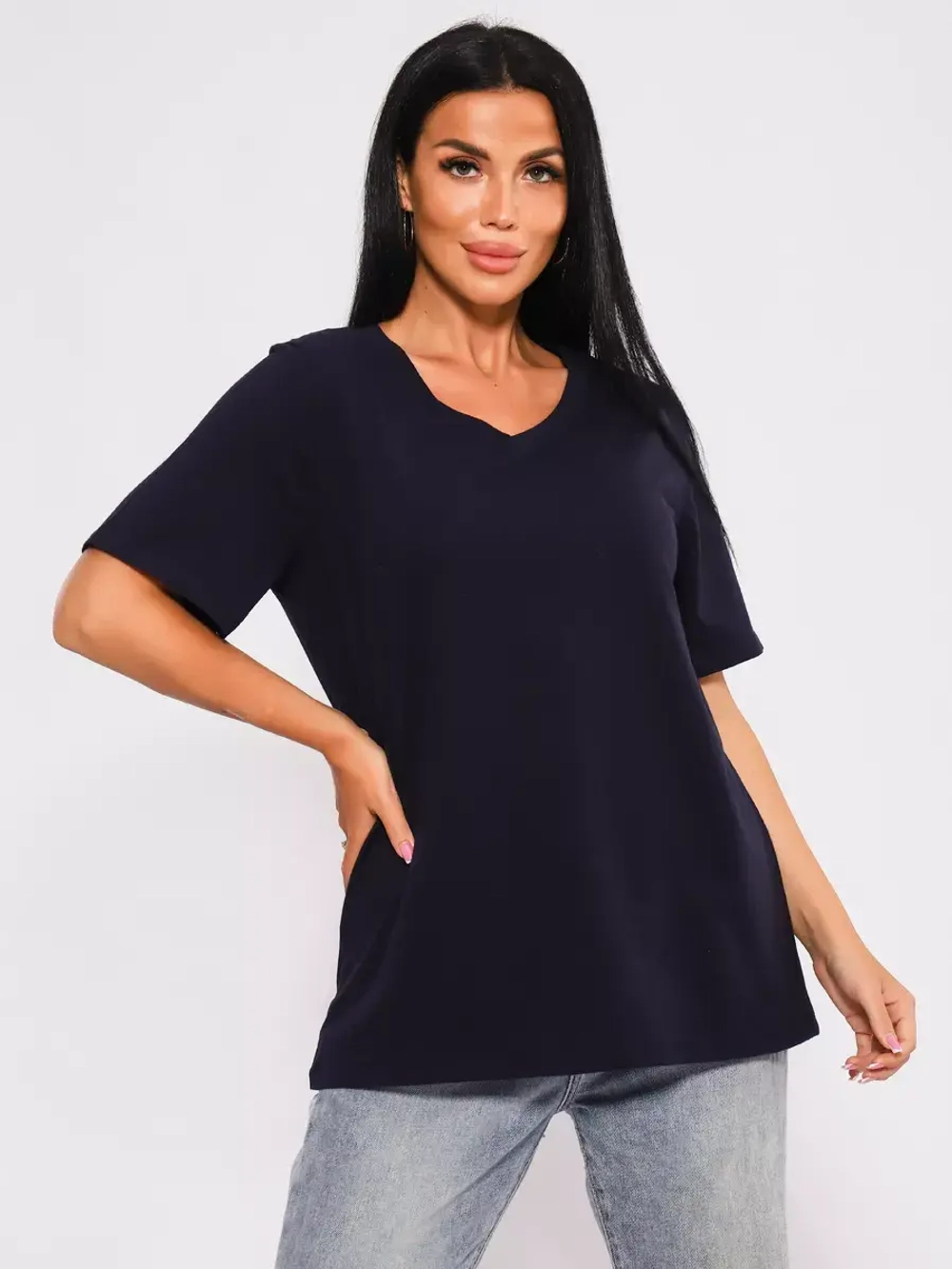 Футболка базовая большие размеры