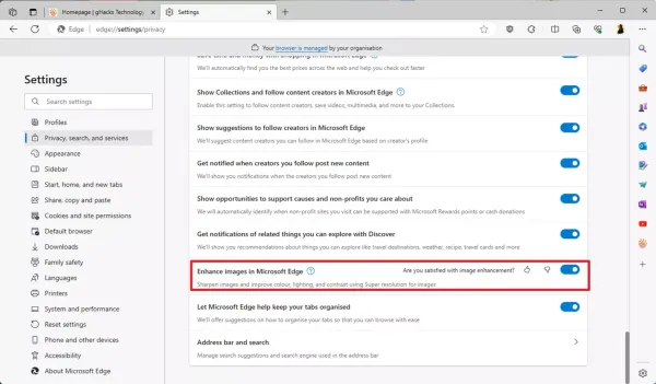 Microsoft может подсматривать изображения пользователей в браузере Edge