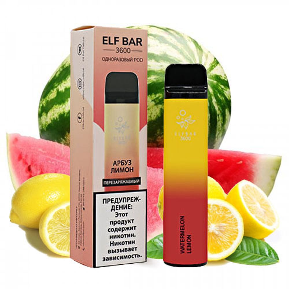 Elf Bar - Watermelon Lemon (3600, 1.6% nic)