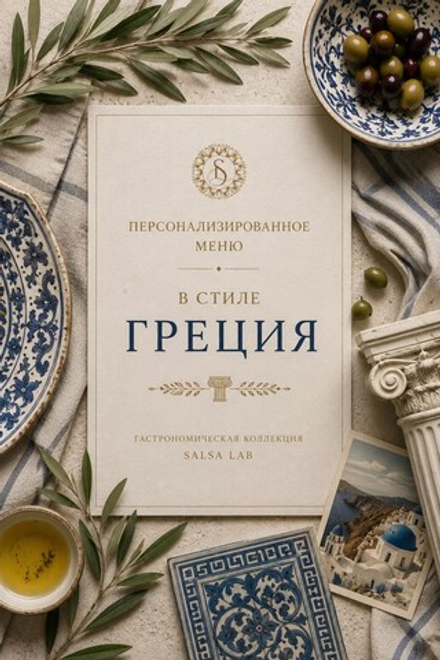 Персонализированное меню "В стиле Греция"