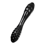 Черный двусторонний стеклянный фаллоимитатор 18,5см Satisfyer Dazzling Crystal 1 4045924