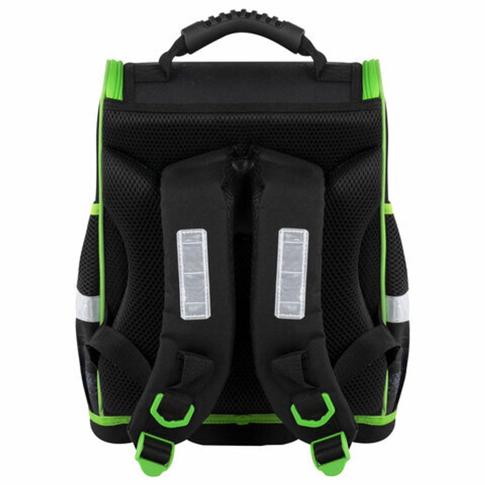 Ранец ЮНЛАНДИЯ WISE, 1 отделение, 3 кармана, устойчивое дно, "Crusher", 37x29х15 см, 271399