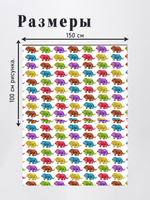 Оксфорд с принтом 3 метра №3 600 D