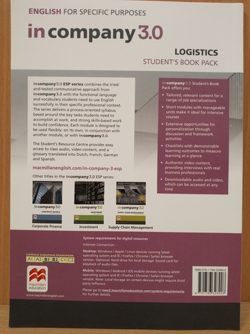 In Company 3.0 ESP Logistics Student's Pack