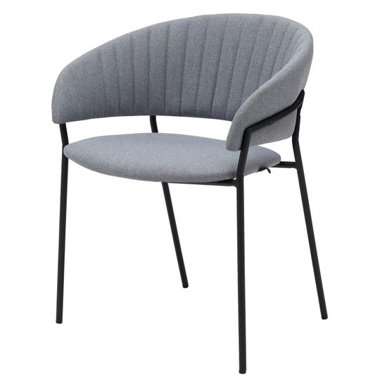 Стул Portman серый с черными ножками