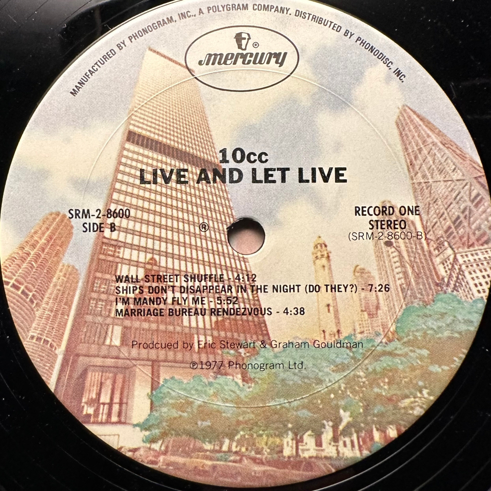 10cc - Live And Let Live 2LP (США 1977г.)