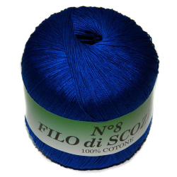 Пряжа Filo Di Scozia №8 50г, 340м, 100%мерсеризованный хлопок (цена за 1 шт)