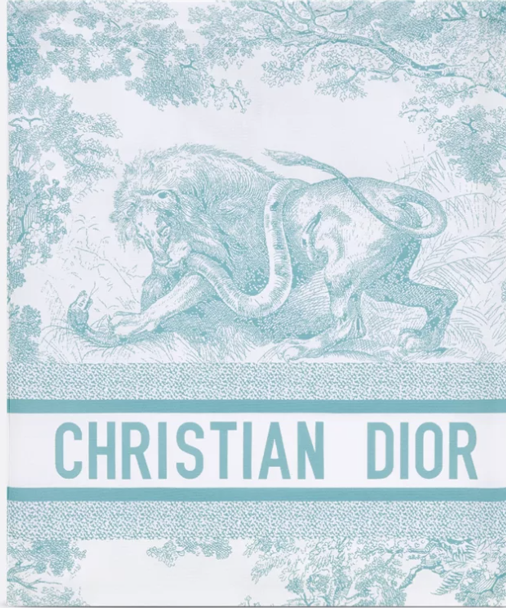 Сплошной купальник Dior Dioriviera Toile de Jouy Sauvage — бело-голубой, оригинал из Италии