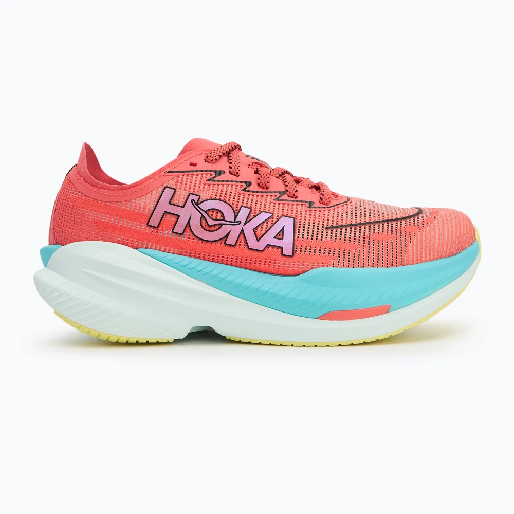 Женские кроссовки для бега HOKA Mach X 2 grapefruit/electric coral