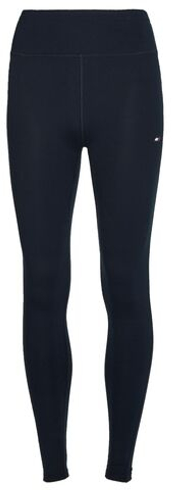 Leginsy Tommy Hilfiger RW Split Graphic Legging - Бирюзовый