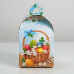 Коробка складная «Вкусный Кулич», 16,5 × 14,5 × 21 см 2678929